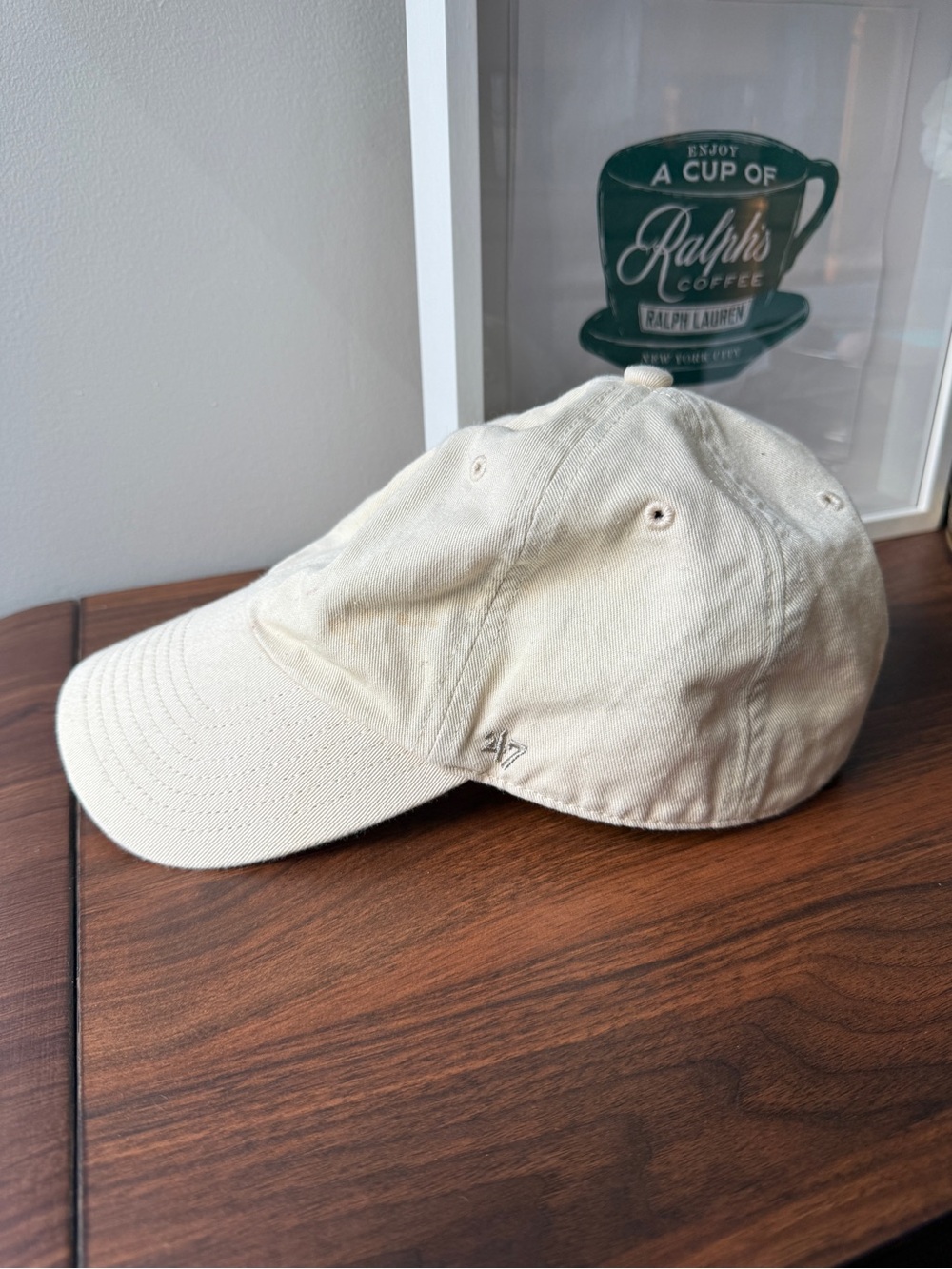 ‘47 cream baseball hat